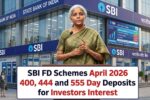 SBI FD Schemes April 2026 400, 444 and 555 Day Deposits for Investors